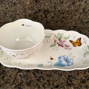 Lenox Butterfly Meadow Soup & Sandwich Tray
